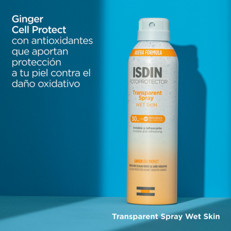 Fotoprotector ISDIN Transparent Spray Wet Skin SPF 30 - crema solar