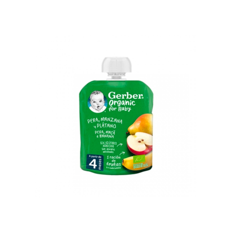 Pouch de Pera Manzana Plátano de Gerber Organic