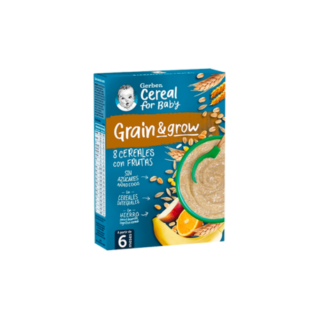 Papilla 8 Cereales y fruta Gerber